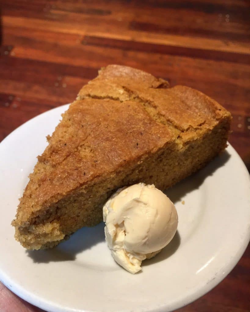 Vegan Cornbread at Whispering Canyon Cafe at Walt Disney World