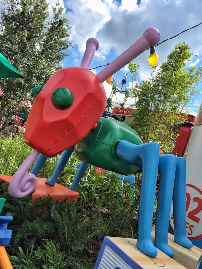 Having Lunch at Woody's Lunch Box in Toy Story Land at Disney's