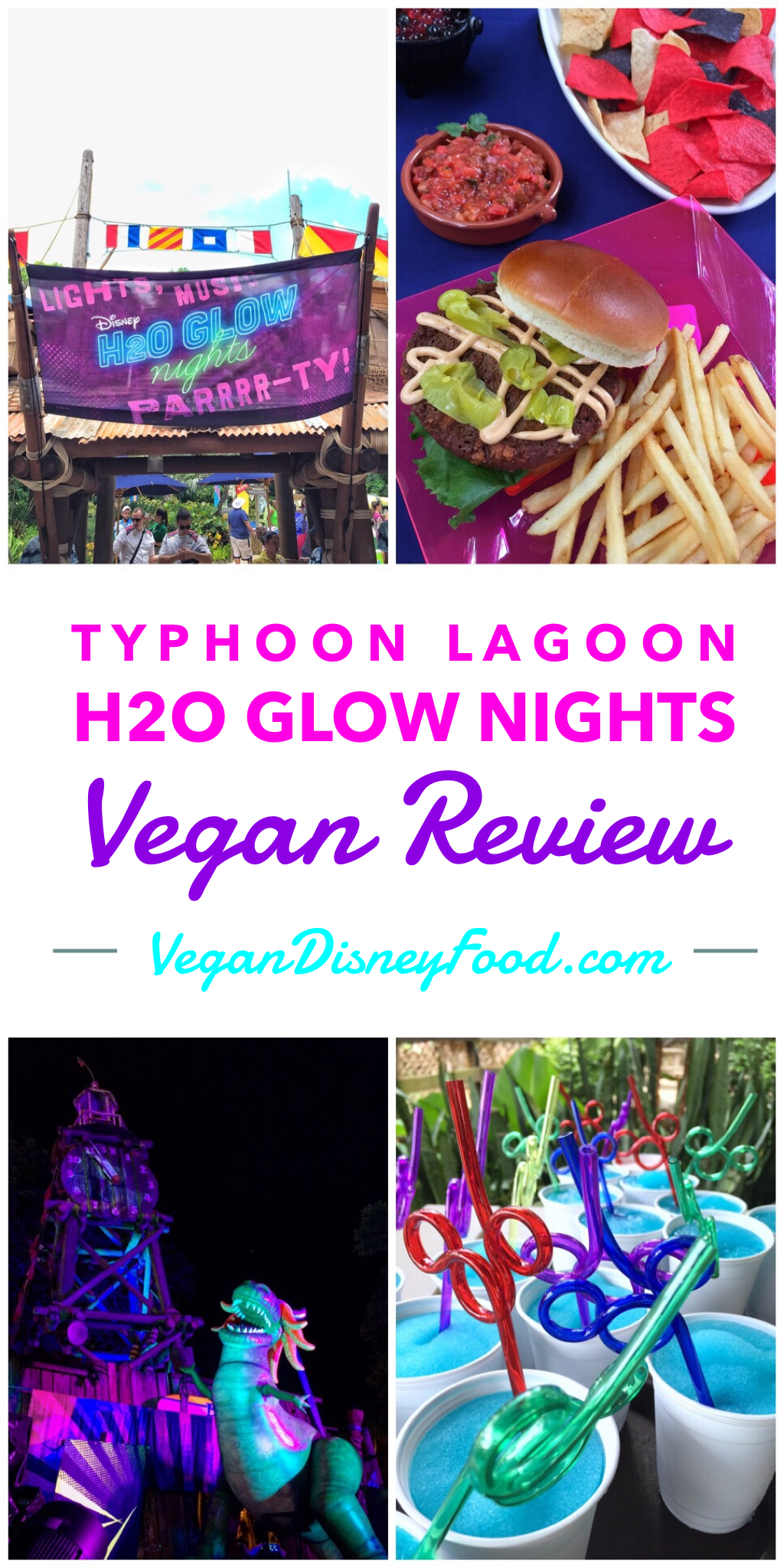 Vegan Food Review - H2O Glow Nights at Disney’s Typhoon Lagoon Water Park in Walt Disney World