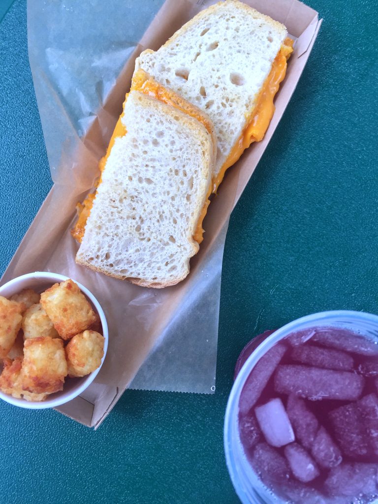 Vegan Grilled Cheese at Woody’s Lunch Box in Walt Disney World’s Toy Story Land