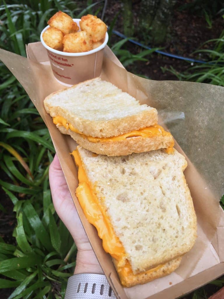 Vegan Grilled Cheese at Woody’s Lunch Box in Walt Disney World’s Toy Story Land