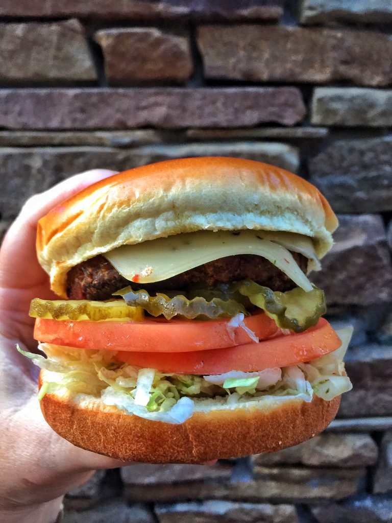 Plant Based Southwest Cheeseburger from Pecos Bill Tall Tale Inn & Cafe in Frontierland