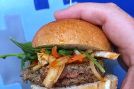 Vegan Impossible Slider at the Epcot International Food and Wine Festival in Walt Disney World