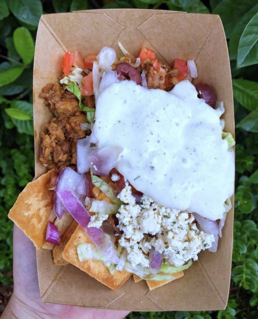 Loaded Greek Nachos at the Epcot International Food and Wine Festival in Walt Disney World