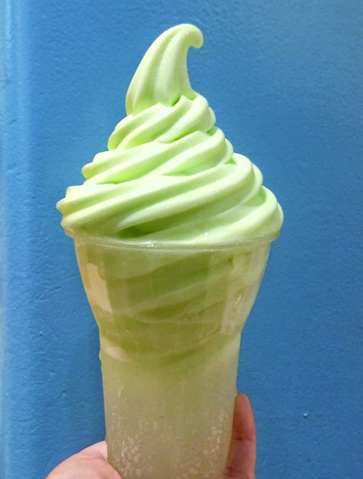 Vegan Peter Pan Float Lime Dole Whip in the Magic Kingdom