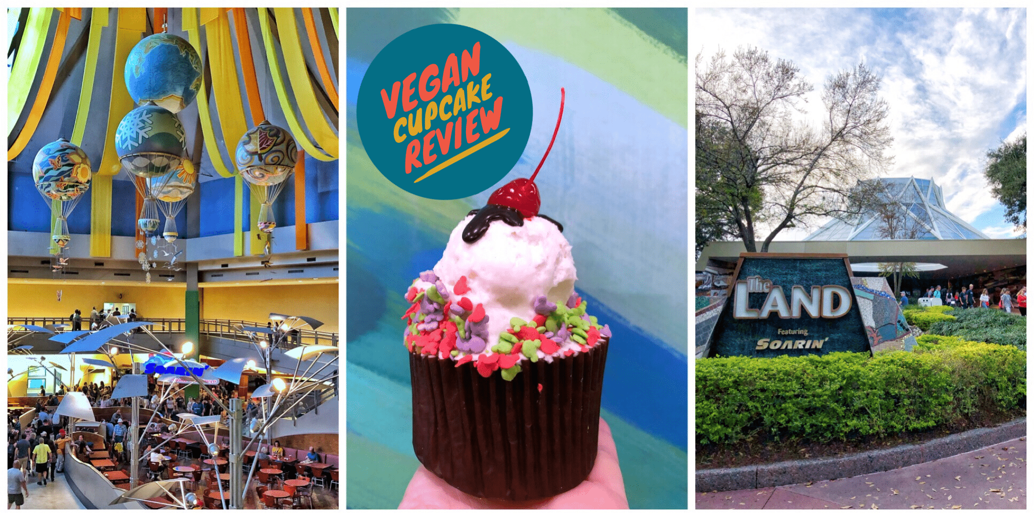Vegan Ice Cream Sundae Seasonal Cupcake at Sunshine Seasons in Epcot