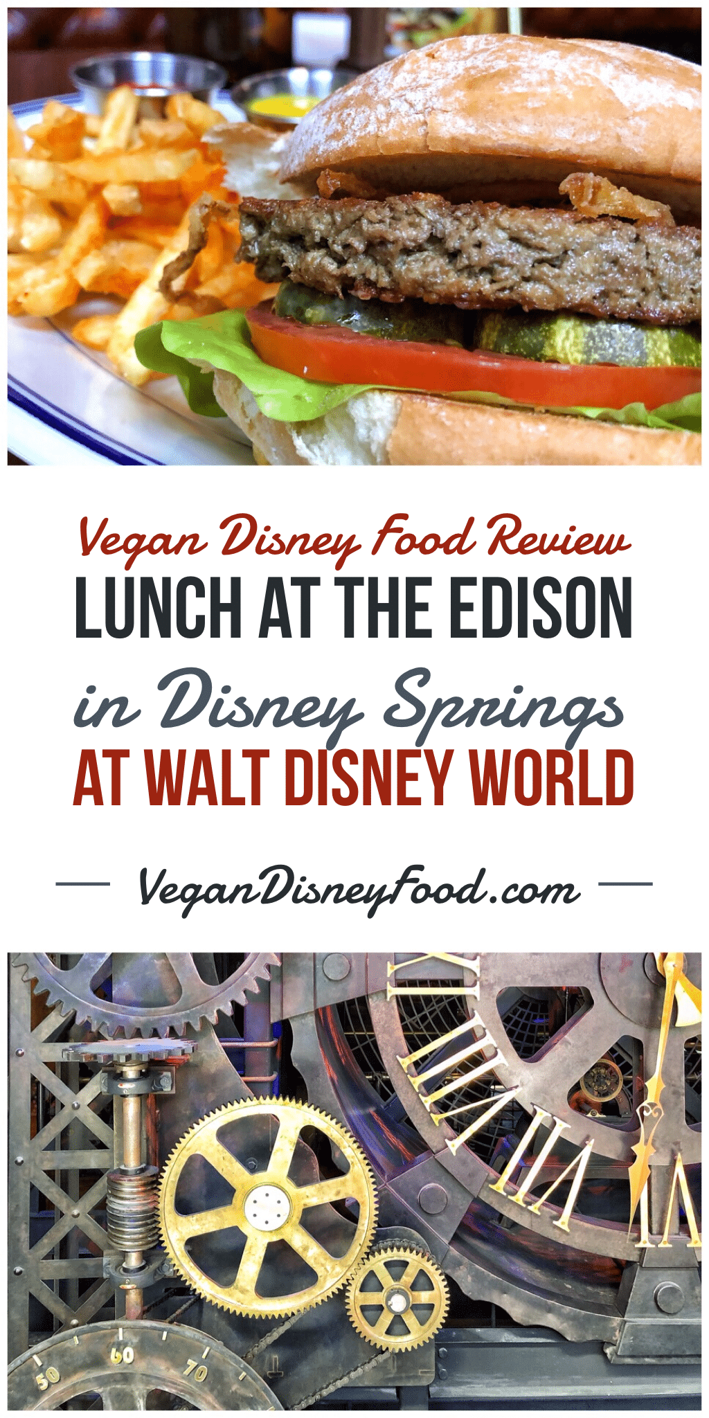 Vegan Disney Food Review: Lunch at The Edison in Disney Springs at Walt Disney World