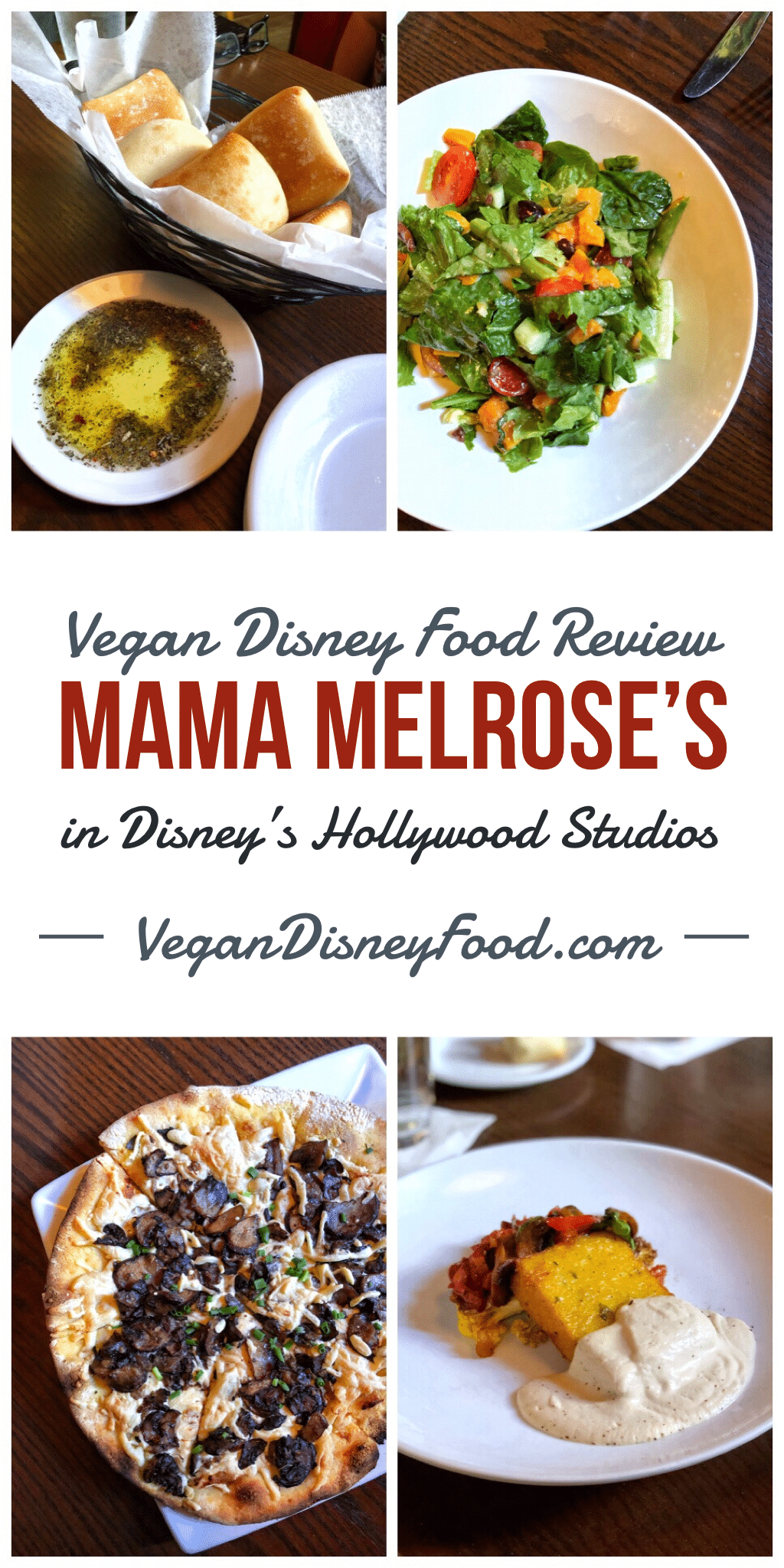 Vegan Disney Food Review: Mama Melrose’s Ristorante Italiano in Disney’s Hollywood Studios