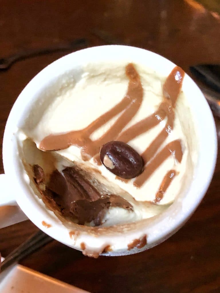 Vegan Cappuccino Affogato at Mama Melrose’s in Disney’s Hollywood Studios