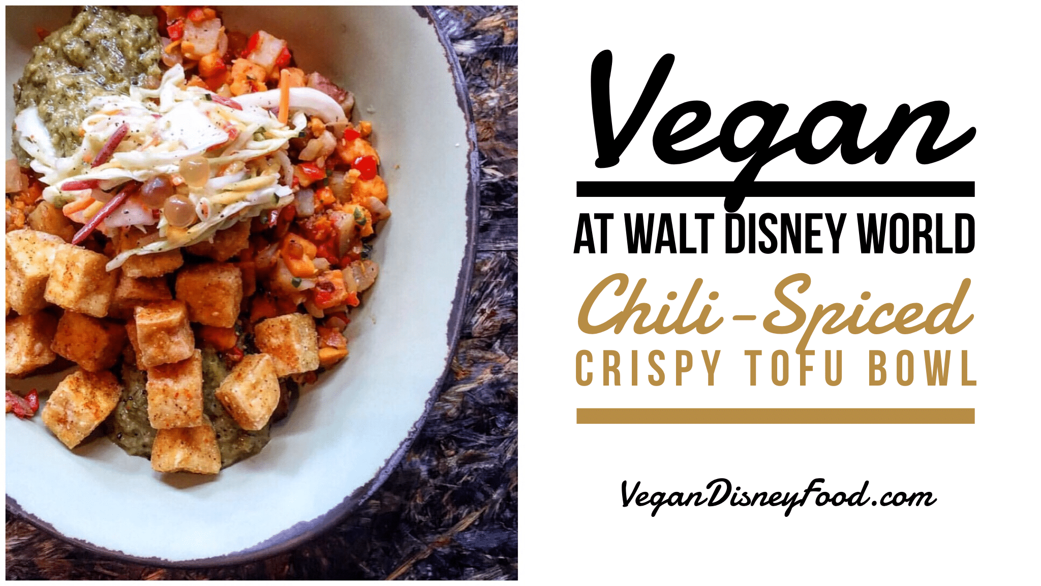 Vegan Chili Spiced Tofu Bowl at Satu’li Canteen in Walt Disney World
