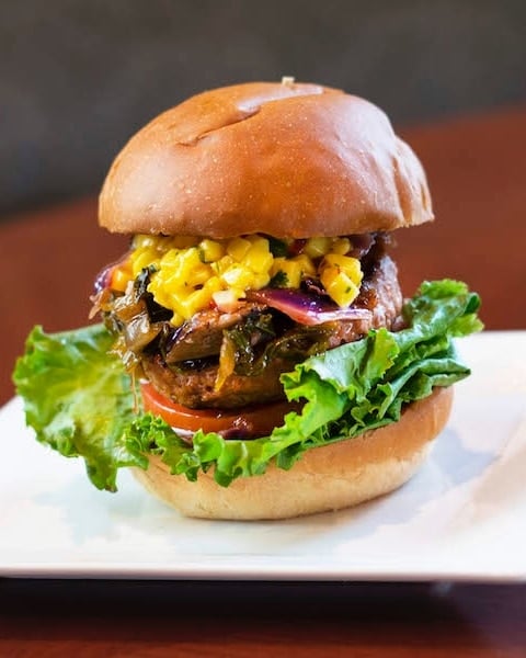 Vegan Pacific Island Burger At D Luxe Vegan Burger In Disney Springs