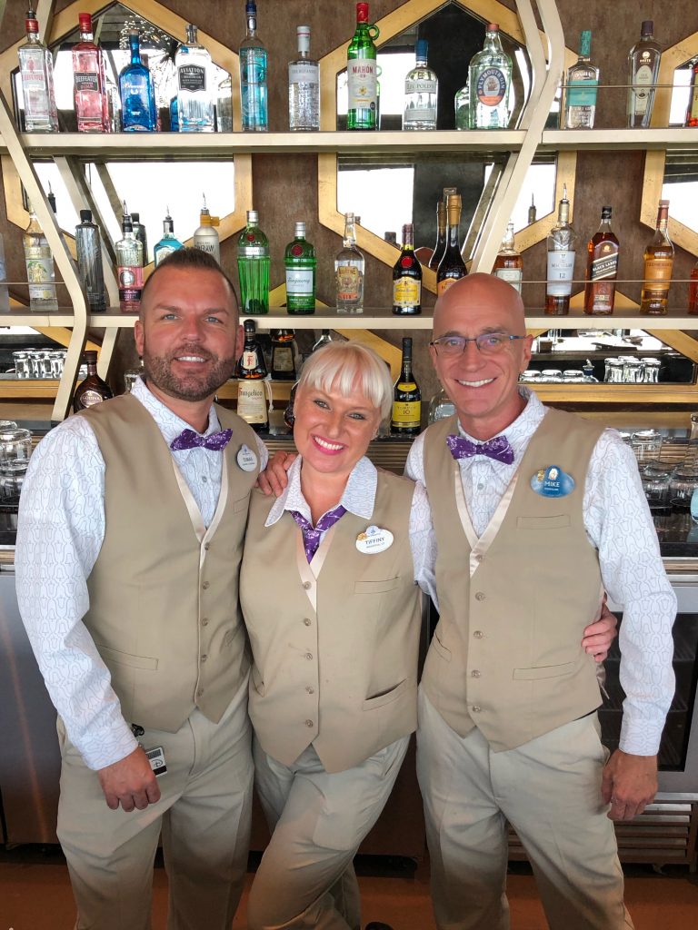 Bartenders at the Dahlia Lounge at Disney’s Coronado Springs Gran Destino Tower