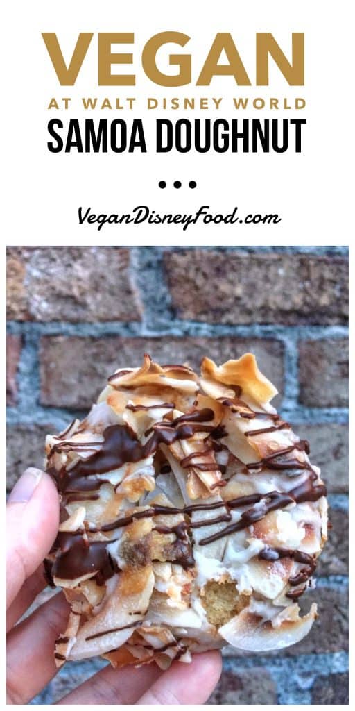 Vegan at Walt Disney World - Samoa Doughnut from Erin McKenna’s Bakery in Disney Springs