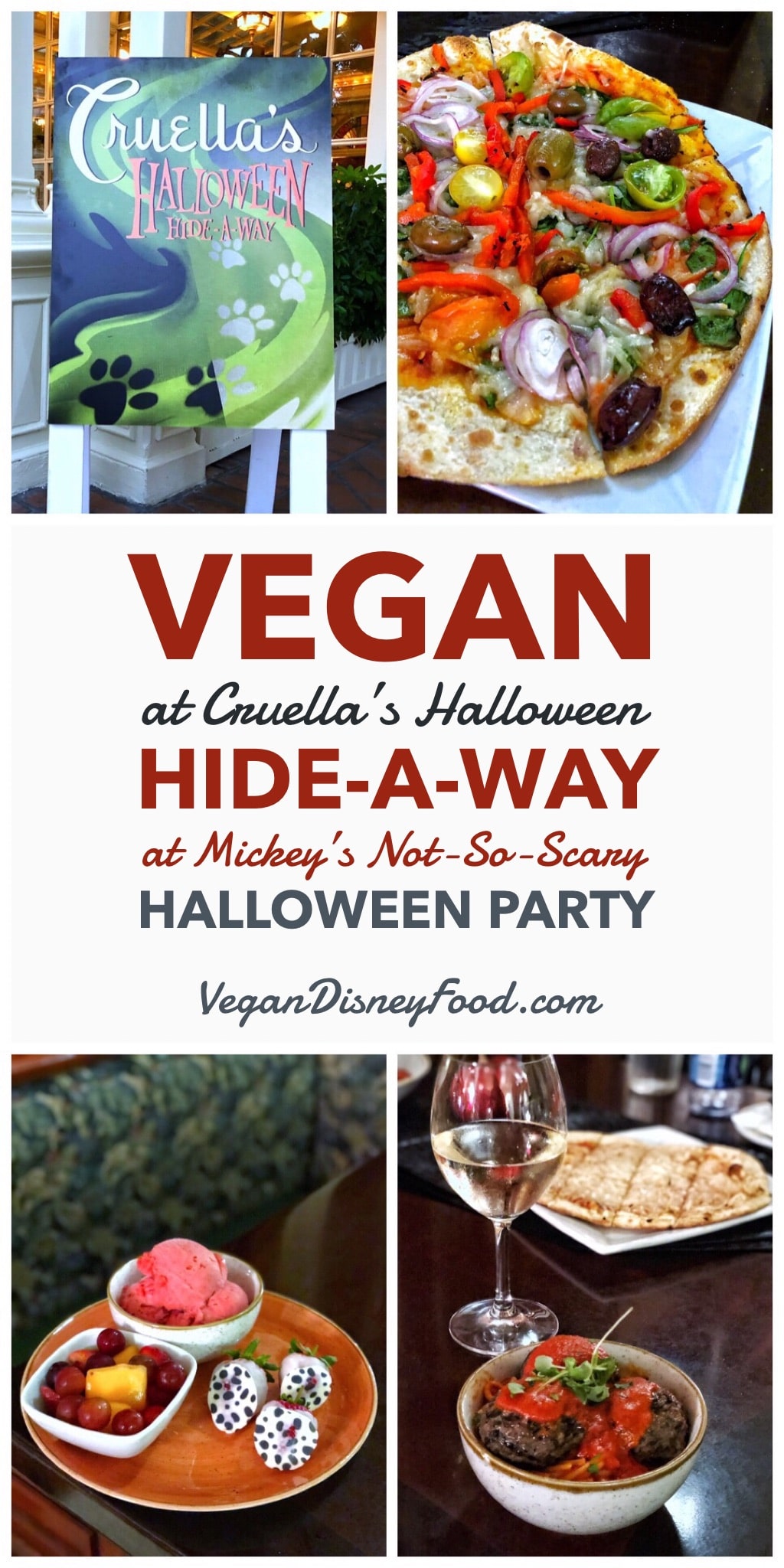 Vegan Options at Cruella’s Halloween Hide-A-Way in the Magic Kingdom during Mickey’s Not So Scary Halloween Party