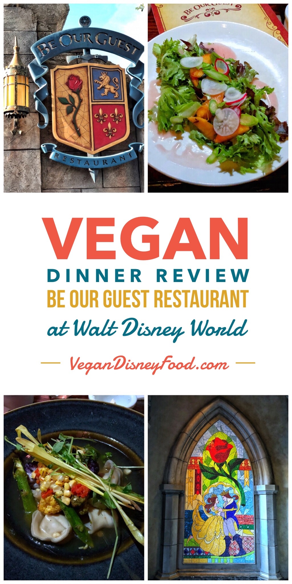 Vegan Dinner Review of Be Our Guest Restaurant in the Magic Kingdom at Walt Disney World