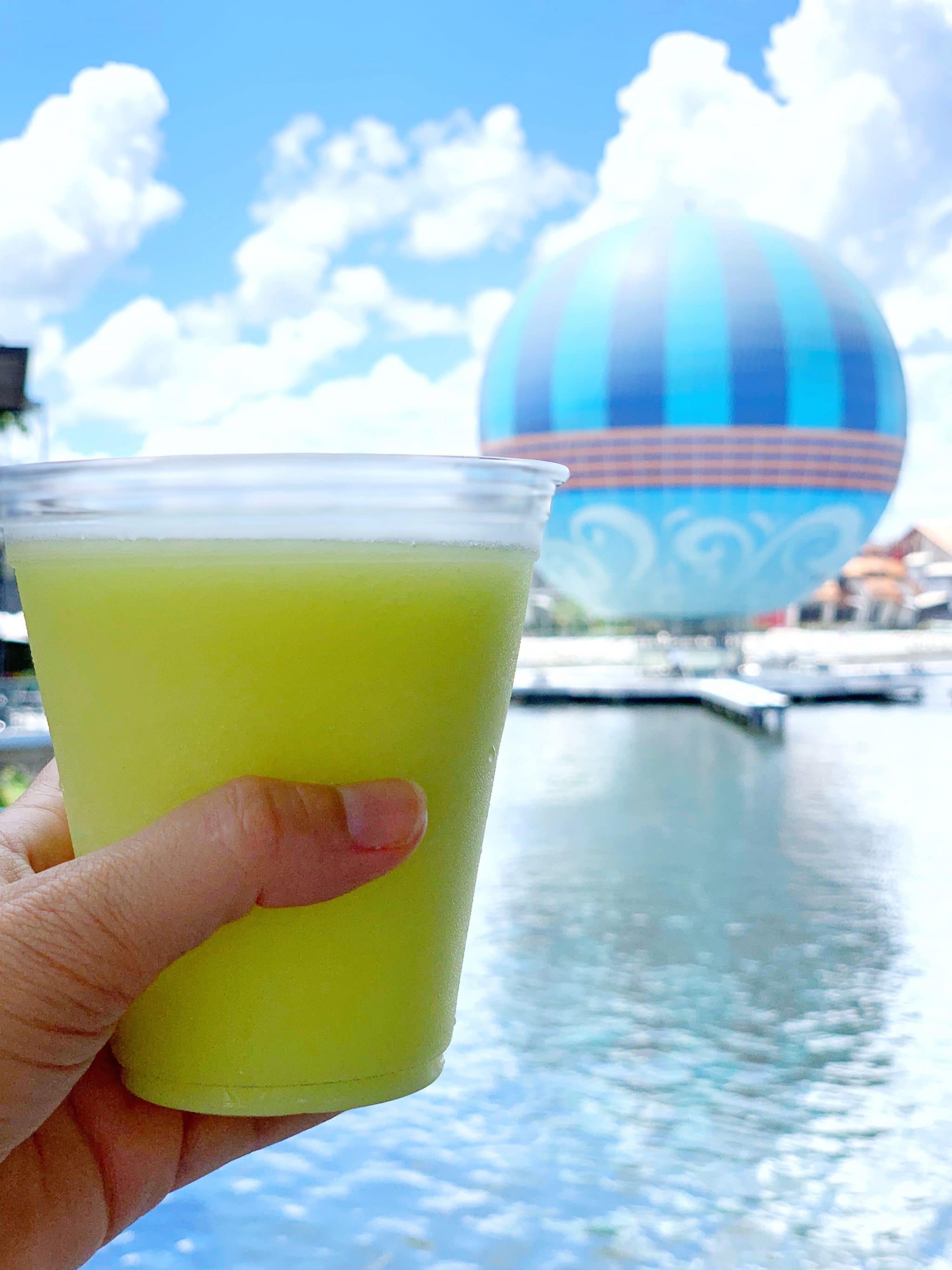 Vegan Lime Dole Whip Friezling at Wine Bar in Disney Springs