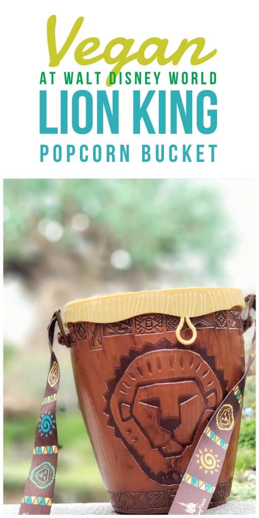 Vegan Walt Disney World - Lion King Popcorn Bucket in Animal