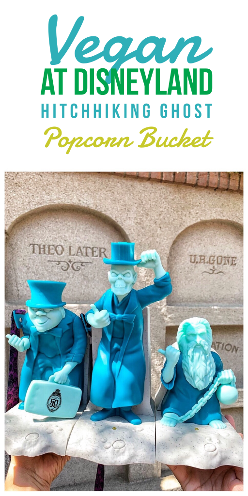 Vegan at Disneyland - Haunted Mansion Hitchhiking Ghost Popcorn Bucket