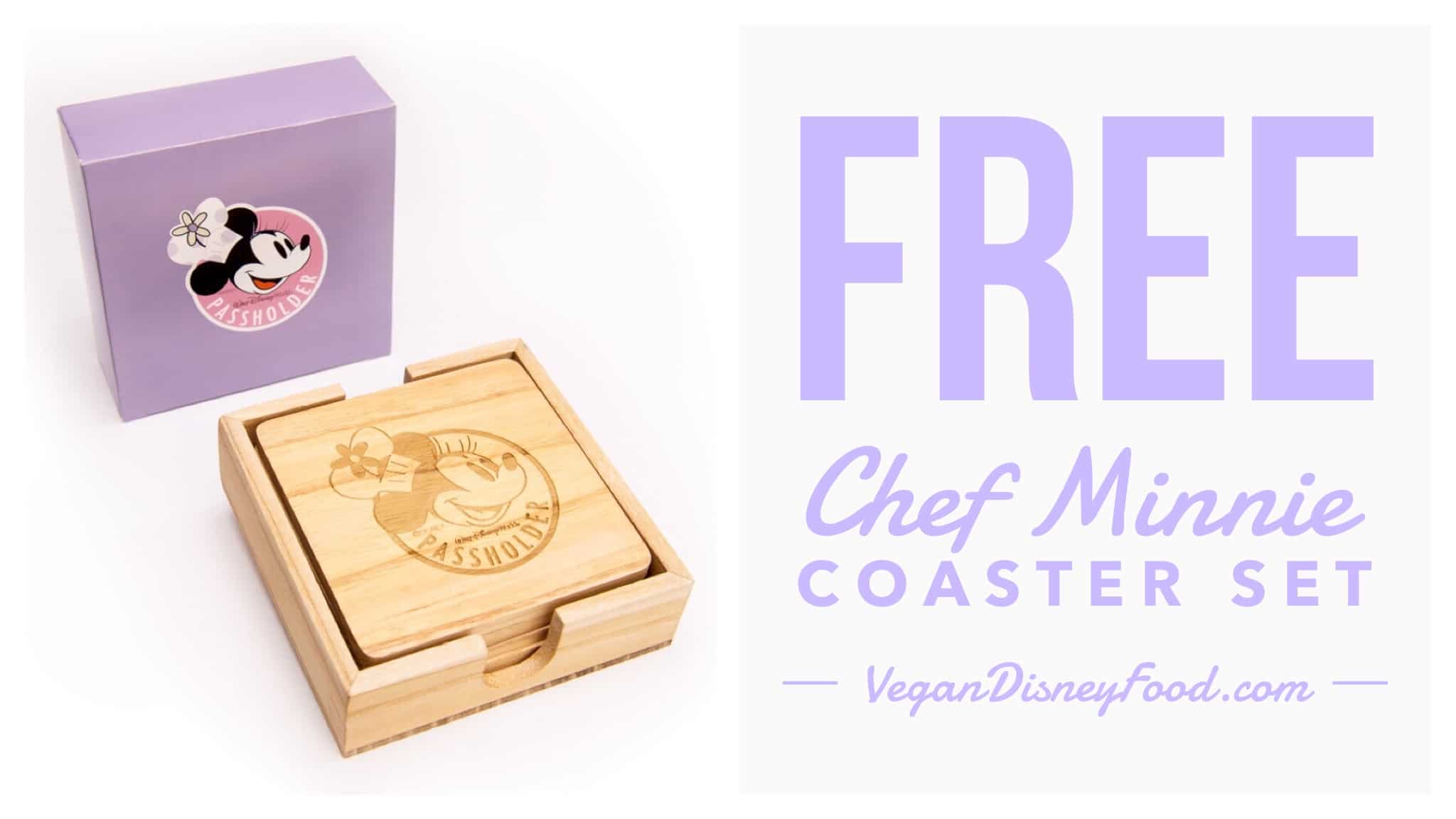 Free Epcot Food and Wine Festival Passholder Chef Minnie Coaster