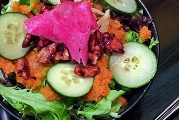 Vegan at Walt Disney World - Seasonal Green Salad at Kimonos in the Swan