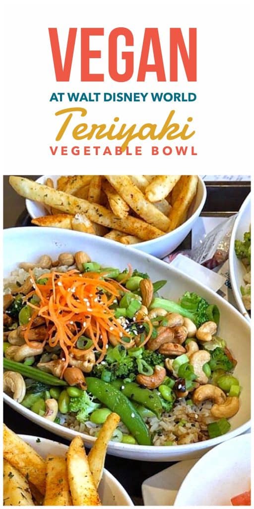 Vegan at Walt Disney World - Teriyaki Vegetable Bowl at ABC Commissary In Disney’s Hollywood Studios