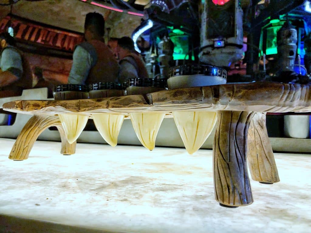 What’s Vegan at Disney’s Star Wars: Galaxy’s Edge? - Oga’s Cantina Rancor Beer Flight