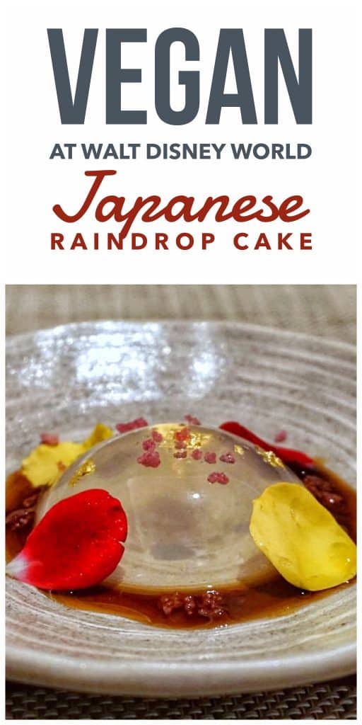 Vegan Walt Disney World - Japanese Raindrop Cake at Epcot’s Takumi-Te