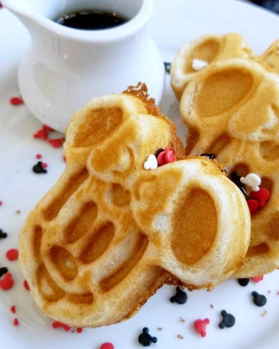 Vegan at Walt Disney World - Minnie Mouse Waffles at Chef Mickey’s