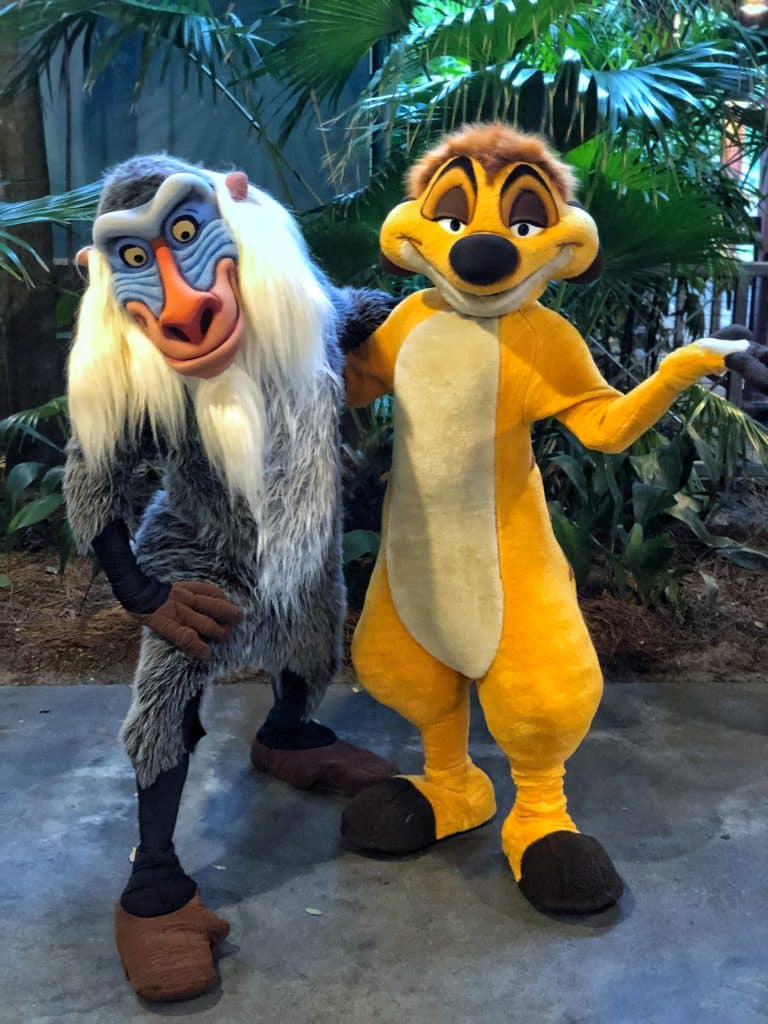 What’s Vegan at Circle of Flavors: Harambe at Night in Animal Kingdom? - Timon and Rafiki