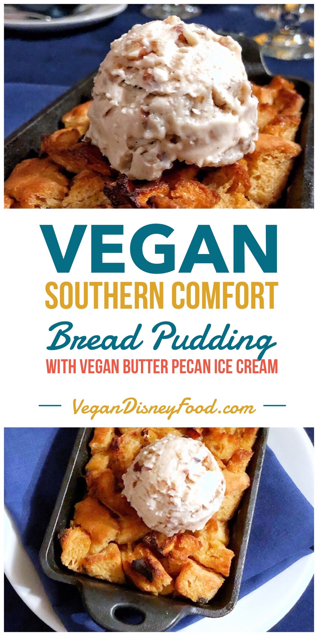 Vegan Southern Comfort Bread Pudding at Narcoossee’s in Disney’s Grand Floridian Resort at Walt Disney World