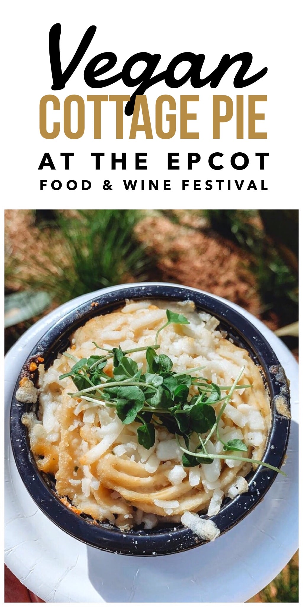 Vegan Impossible Cottage Pie at the 2019 Epcot International Food and Wine Festival at Walt Disney World