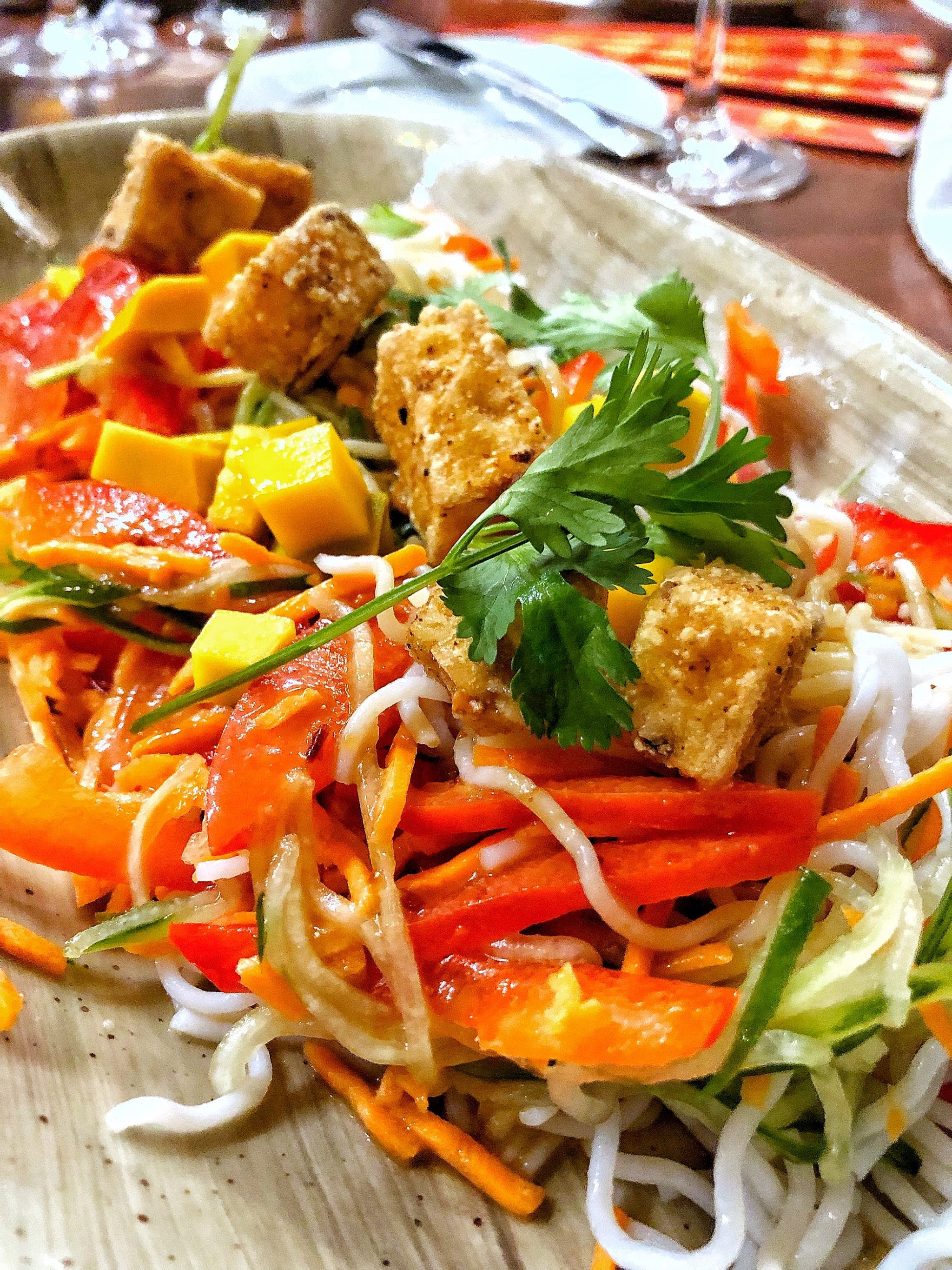 Vegan Tofu Noodle Salad at Kona Cafe in Disney’s Polynesian Village Resort at Walt Disney World