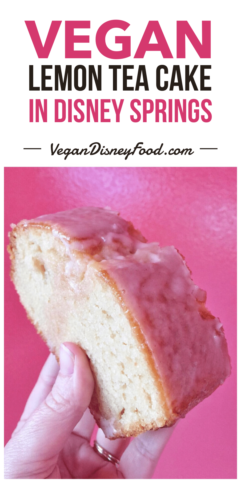 Vegan Lemon Tea Cake Slice at Erin McKenna’s Bakery in Disney Springs at Walt Disney World