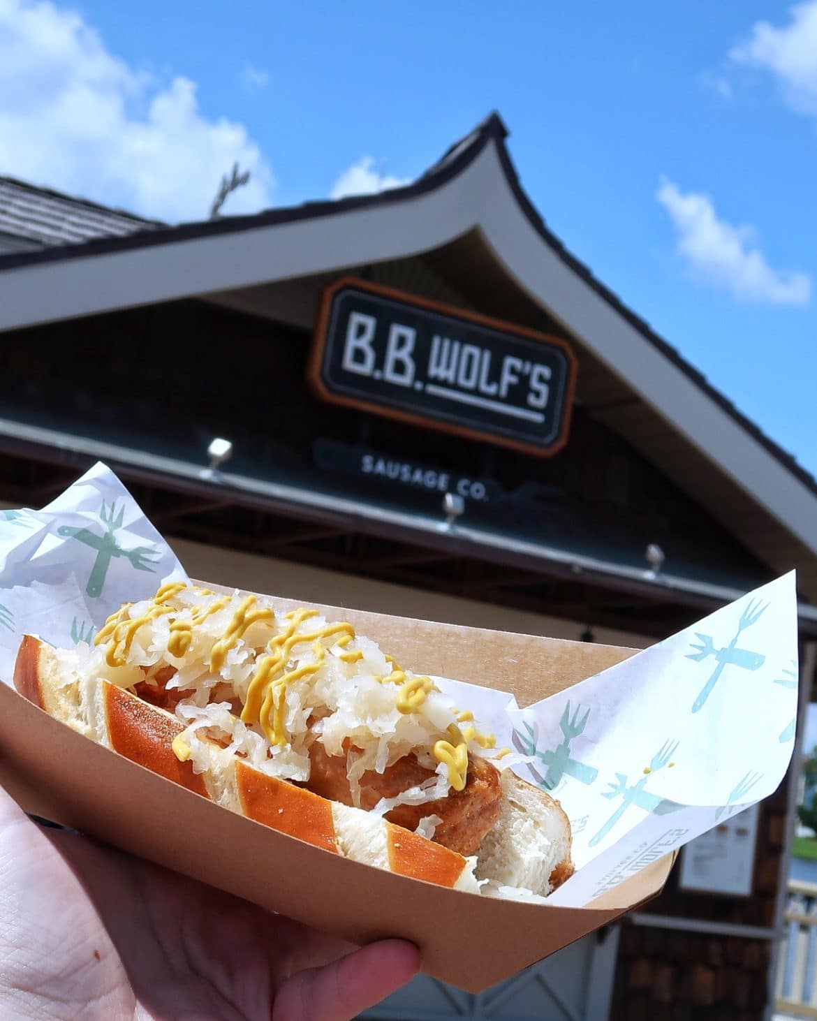 Vegan Bratwurst Sausage At B.B. Wolf’s Sausage Co. In Disney Springs ...