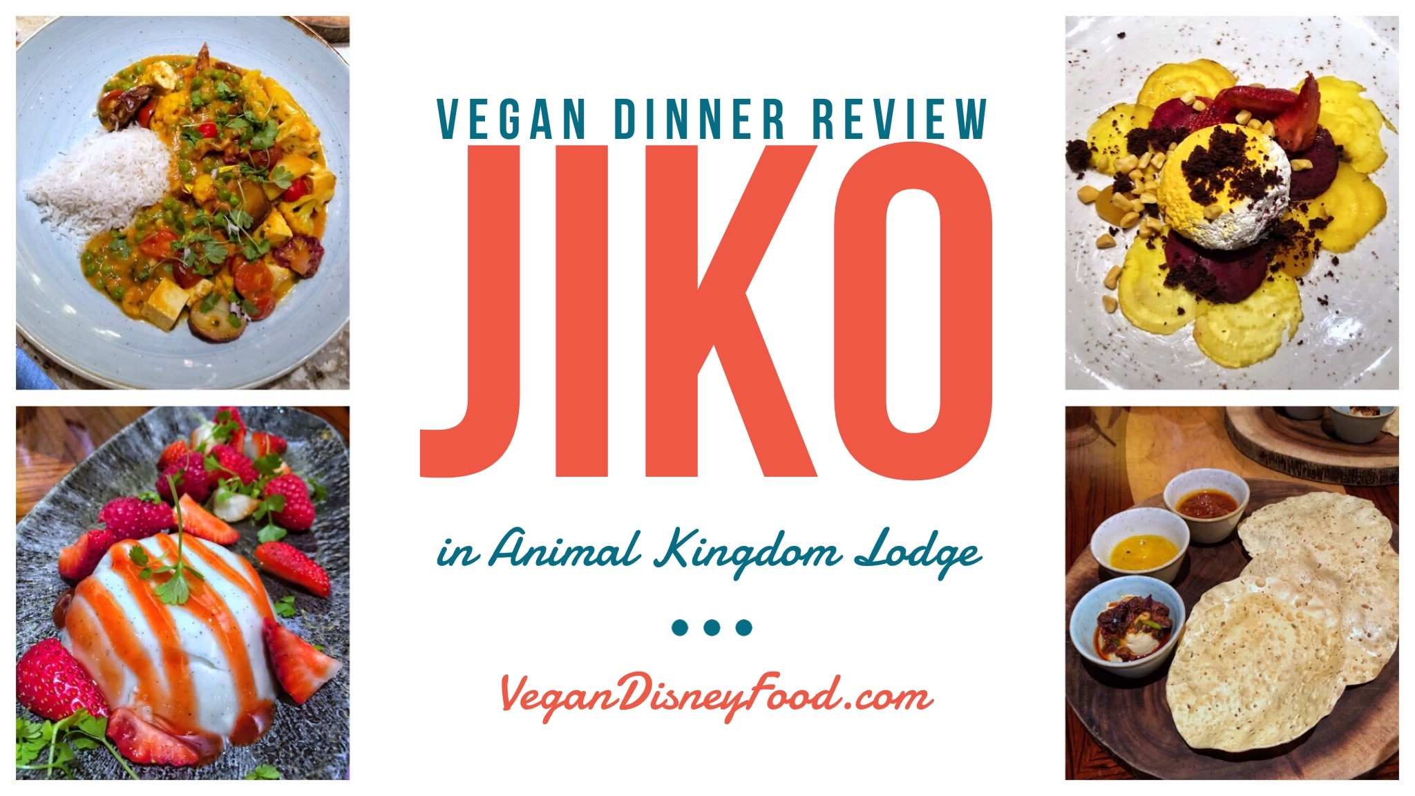 Vegan Dinner Review of Jiko at Animal Kingdom Lodge in Walt Disney World