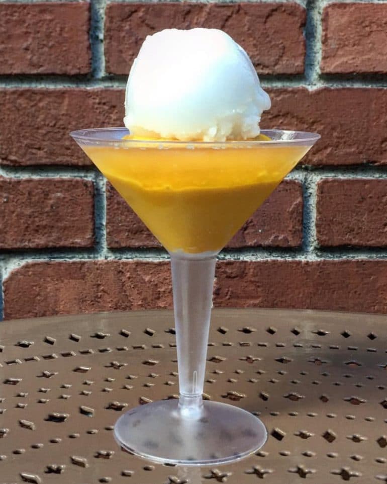 Boozy Vegan Ice Cream Martini from L’Artisan des Glaces in Epcot at Walt Disney World