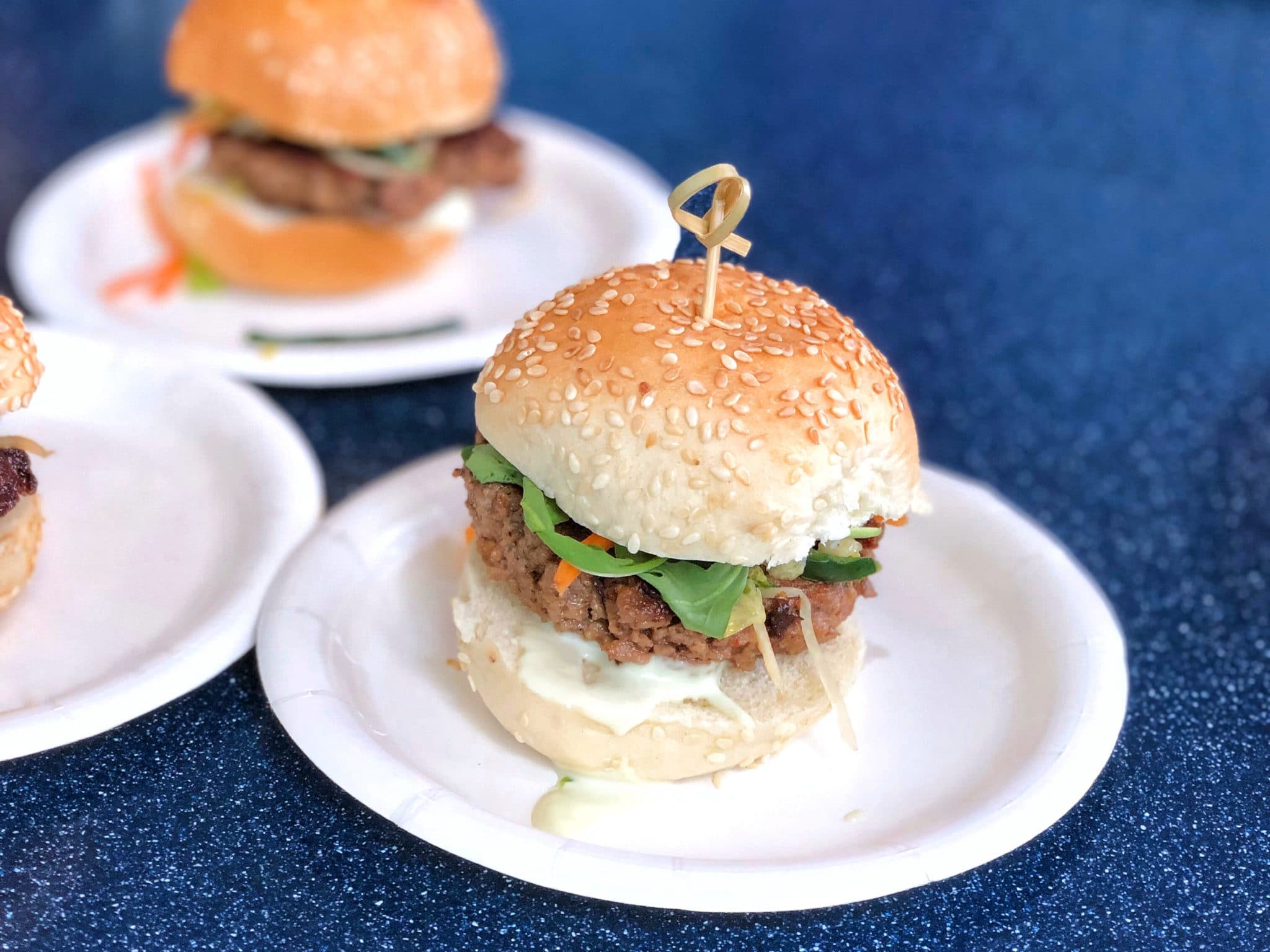 The Impossible Burger Slider at the 2019 Epcot International Food and Wine Festival at Walt Disney World