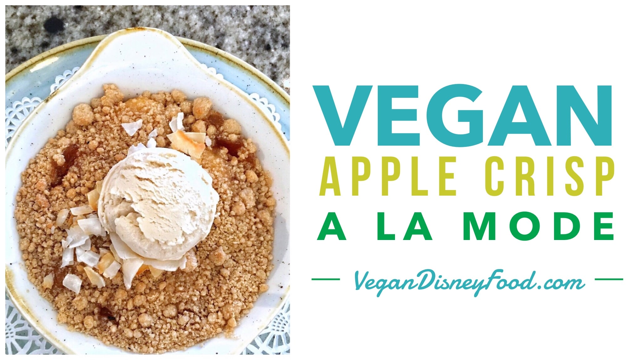 Vegan Apple Crisp at the Grand Floridian Cafe in Walt Disney World