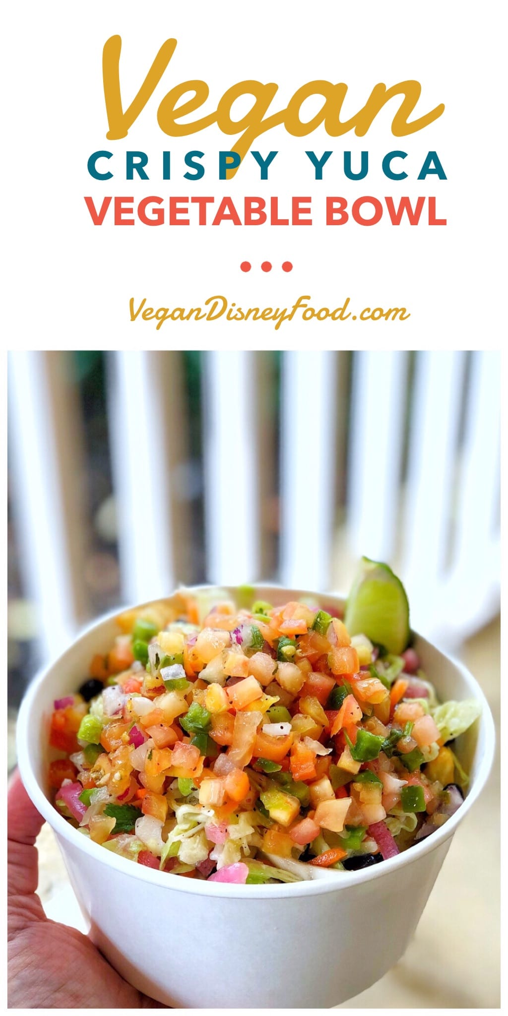 Vegan Crispy Yuca Vegetable Bowl at Disney’s Caribbean Beach Resort at Walt Disney World