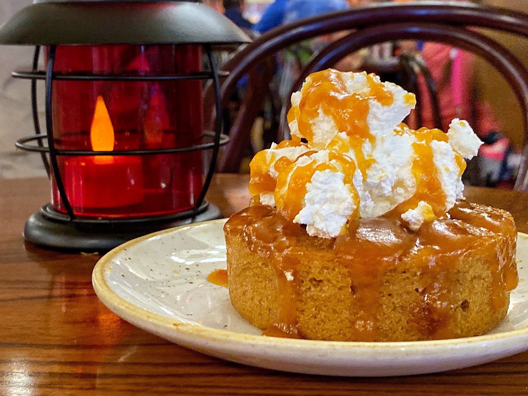 Vegan Campfire Apple Cake at The Diamond Horseshoe in the Magic Kingdom at Walt Disney World