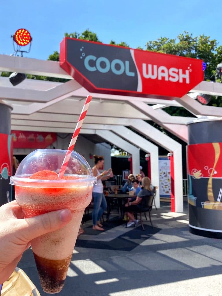 Vegan Layered Slushy at the Epcot International Food and Wine Festival Cool Wash at Walt Disney World