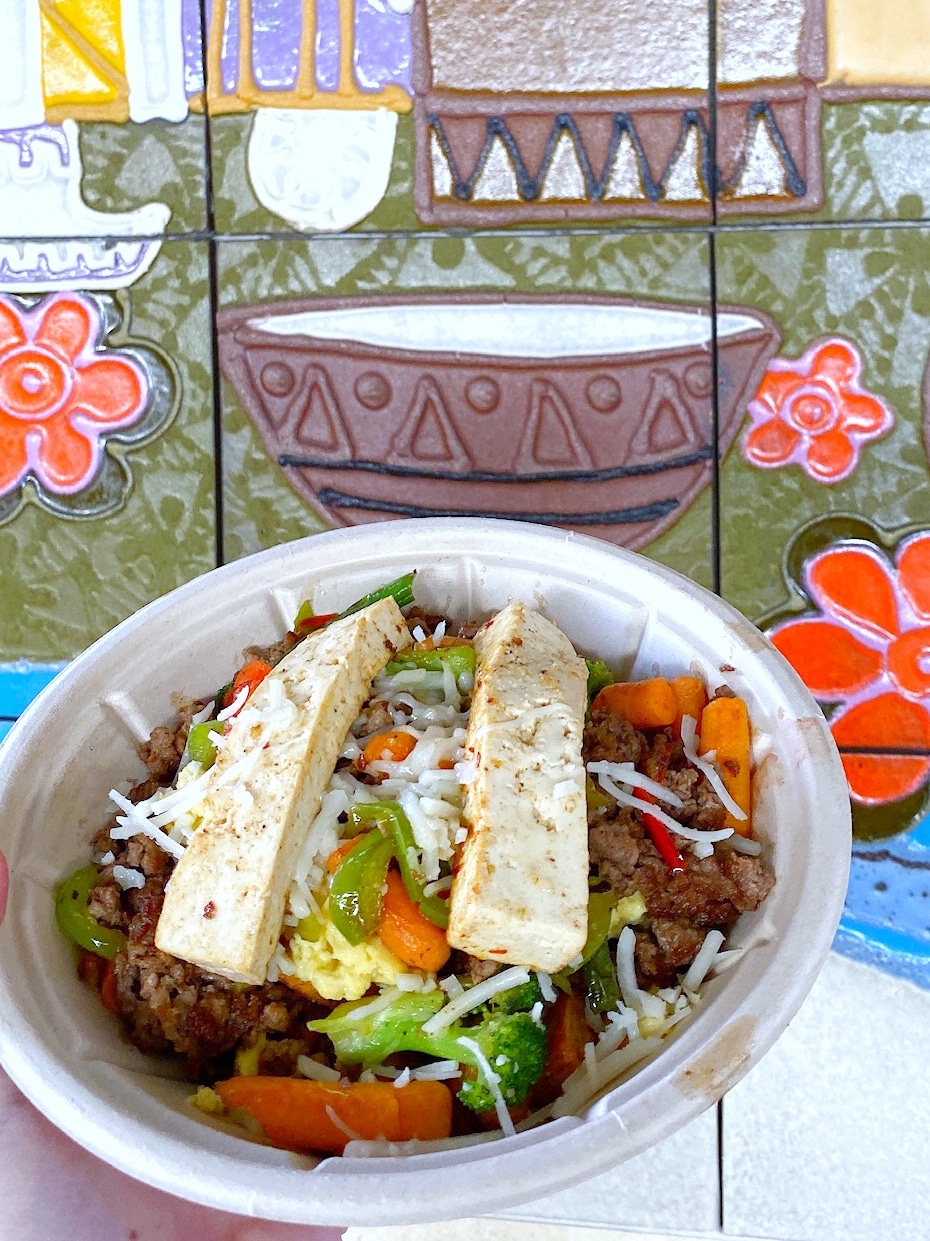 Vegan Breakfast Tofu Bowl at Contempo Cafe in Walt Disney World