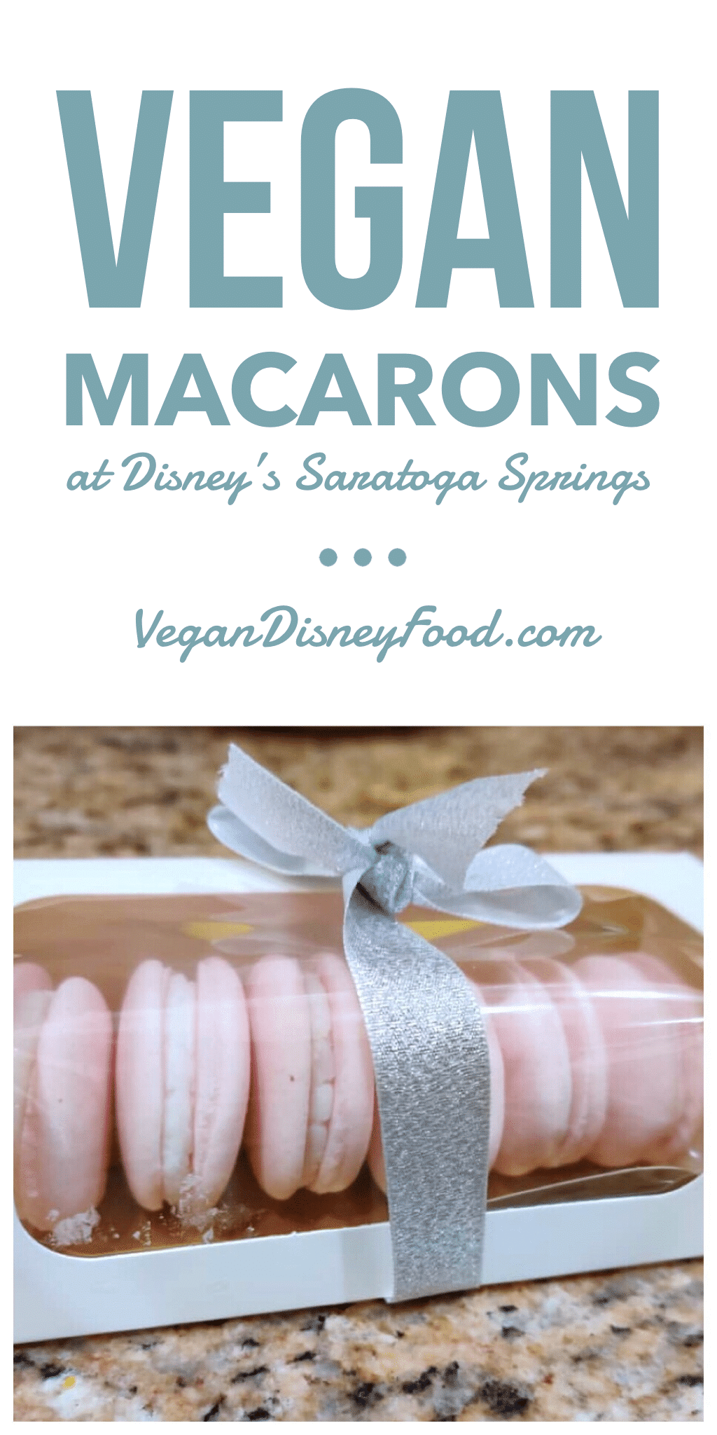 Vegan Macarons at Saratoga Springs Resort in Walt Disney World