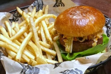 Vegan Zesty Slaw Burger at Roaring Fork in Disney’s Wilderness Lodge at Walt Disney World