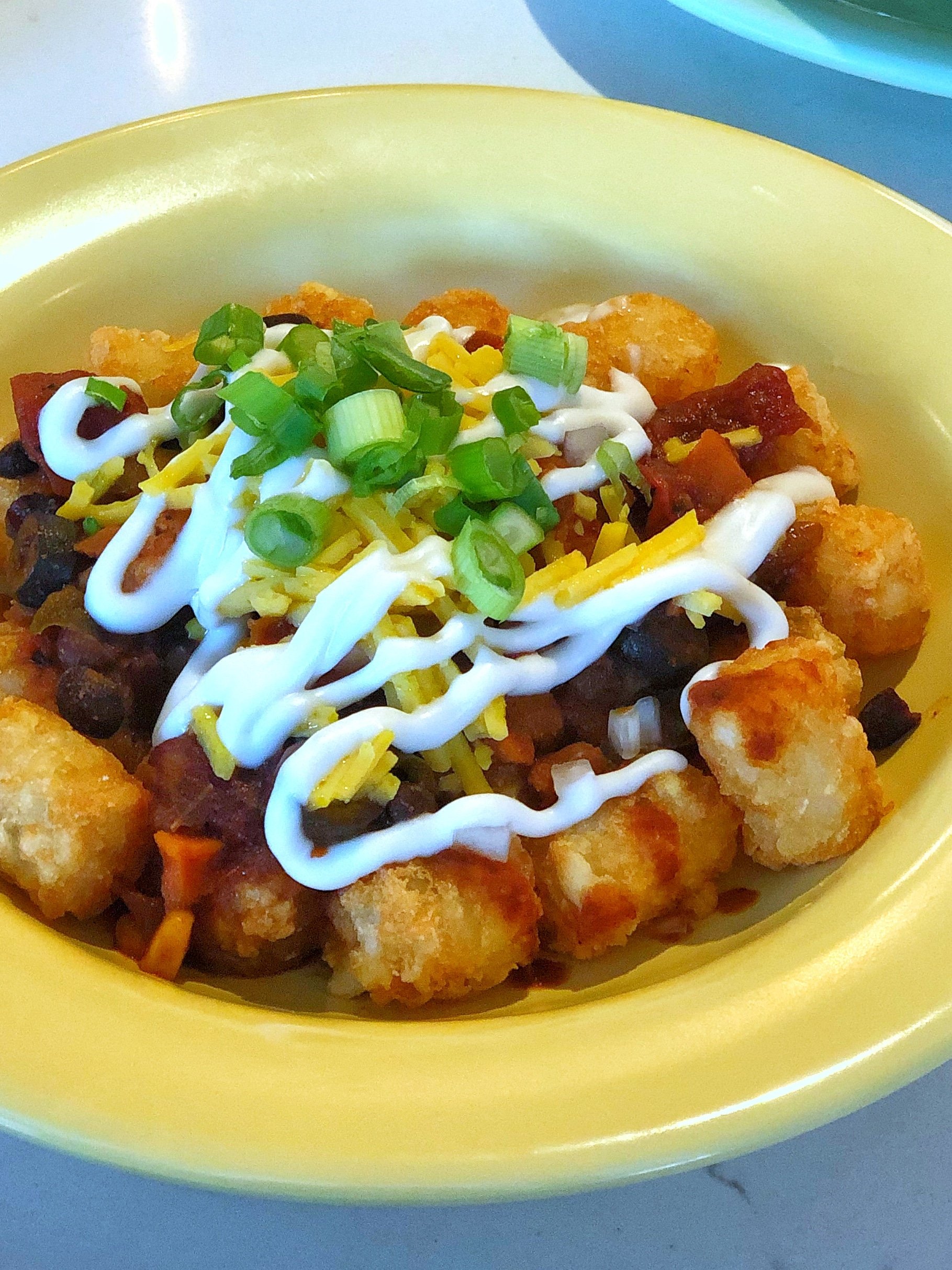 Chili Cheese Tater Tots - Cherry on my Sundae