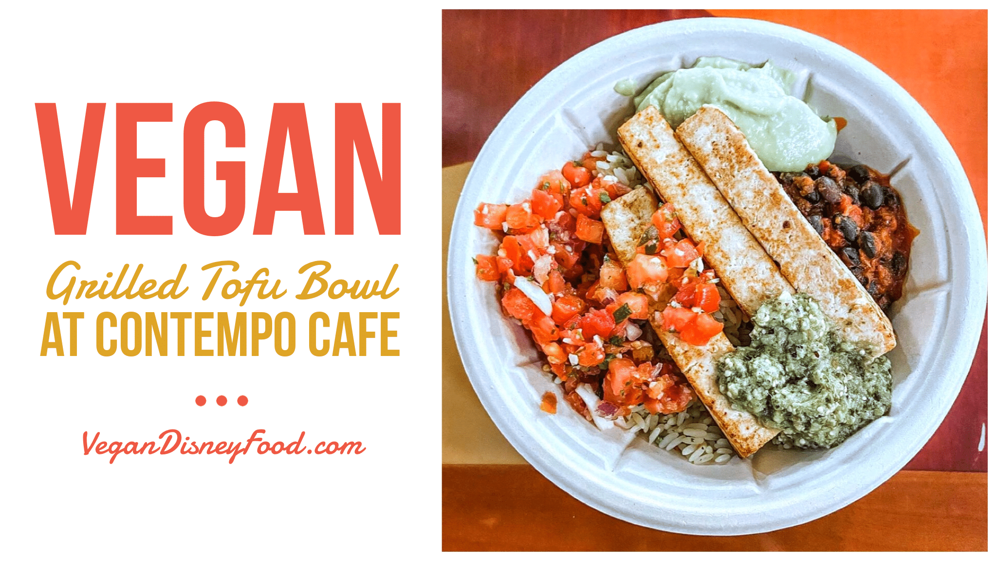 Contempo Cafe Vegan Grilled Tofu Bowl in Disney’s Contemporary Resort