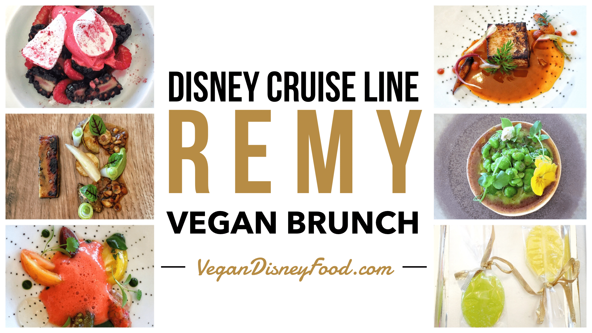 Disney Cruise Line Remy Champagne Brunch Vegan Menu Options