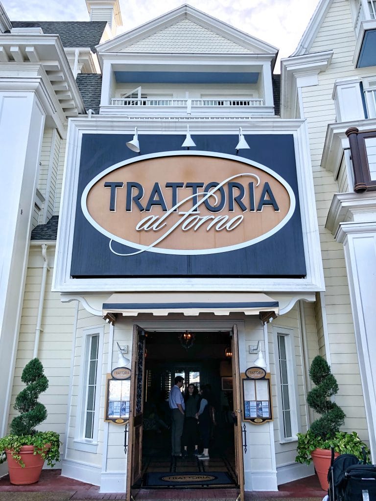 Trattoria al Forno on the Disney Boardwalk at Walt Disney World