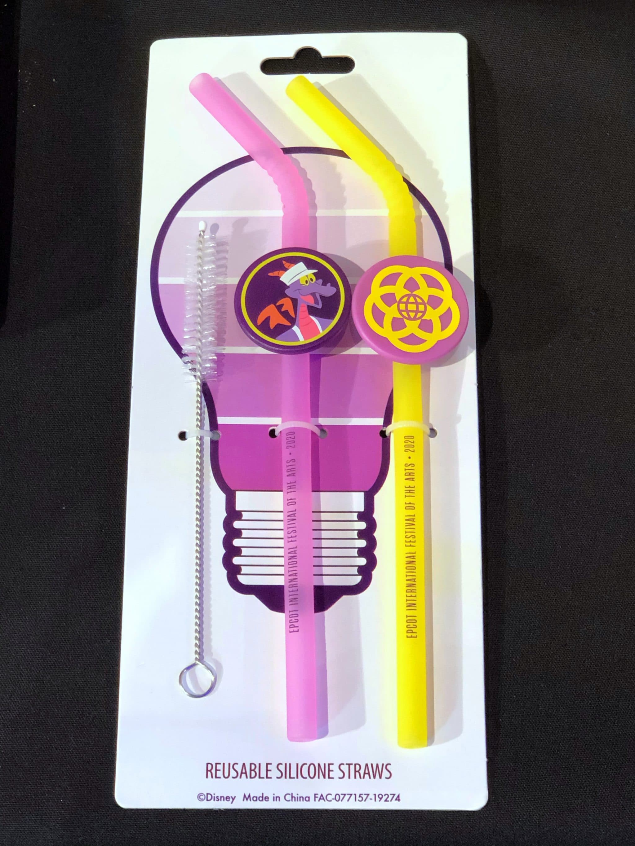 Epcot International Festival of the Arts Reusable Silicone Straws