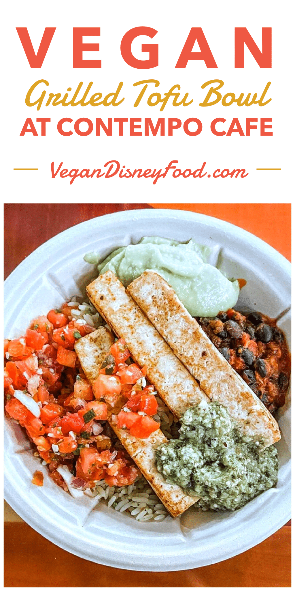 Contempo Cafe Vegan Grilled Tofu Bowl in Disney’s Contemporary Resort